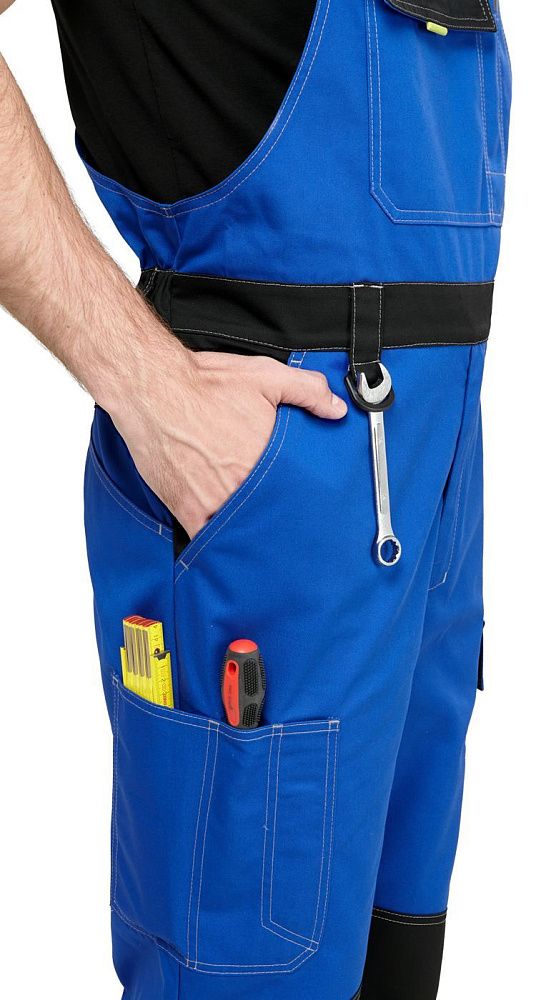 Костюм мужской рабочий летний Гудзон NEW василек-черный