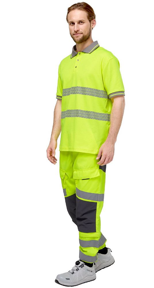 Футболка-поло сигнальная Фликер фл.-желтая