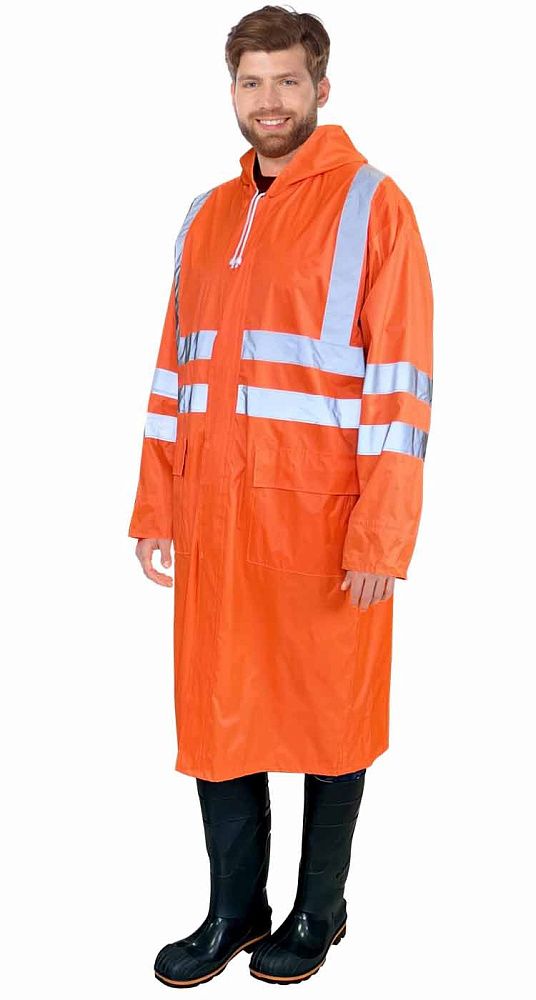 Плащ влагостойкий Посейдон Премиум сигнальный оранжевый